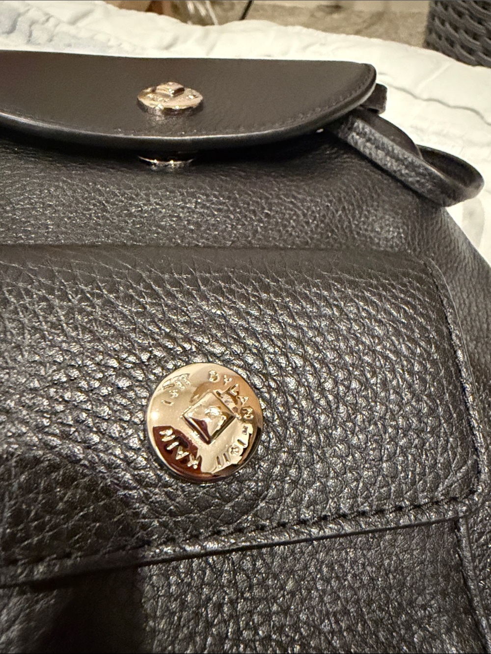Dylan Kain Leather Chain-Strap Mini Backpack Shoulder Bag - Picture 3 of 6